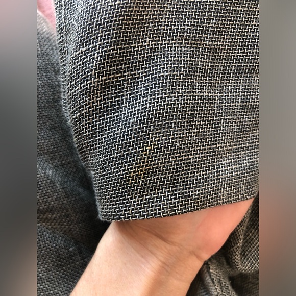 Vintage Issey Miyake Dress Pleated Avant Garde Backless Gray Cotton Hemp M - Picture 11 of 11